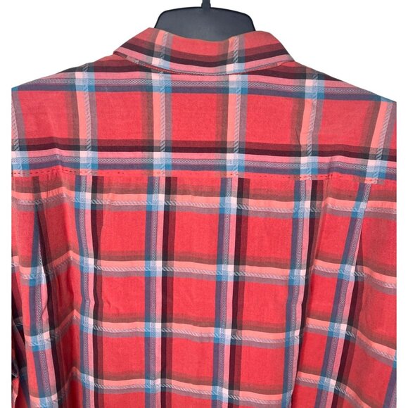 Tommy Bahama Men's Red Plaid Short-Sleeve Button-Up Shirt XL - Picture 10 of 16